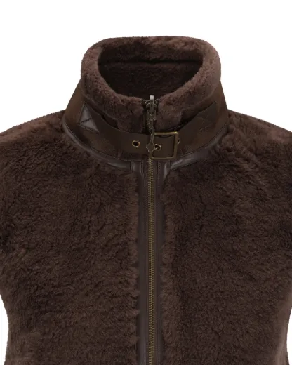 Bilde av WoolLand Solveggen Lammeull vest  Mocca